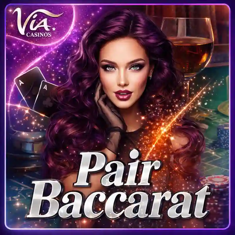 Pares na Baccarat luxury live casino game interface